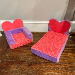 Pair of Build a Bear Roll out Beds